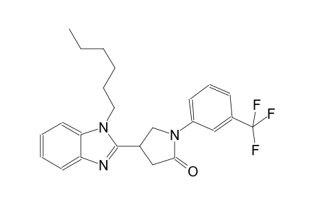 2-pyrrolidinone, 4-(1-hexyl-1H-benzimidazol-2-yl)-1-[3-(trifluoromethyl)phenyl]-