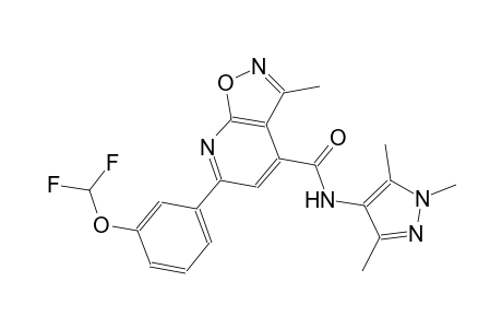 isoxazolo[5,4-b]pyridine-4-carboxamide, 6-[3-(difluoromethoxy)phenyl]-3-methyl-N-(1,3,5-trimethyl-1H-pyrazol-4-yl)-