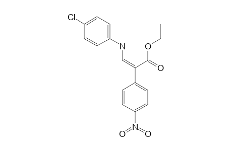 ETHYL-3-(4-CHLOROPHENYLAMINO)-2-(4-NITROPHENYL)-ACRYLATE