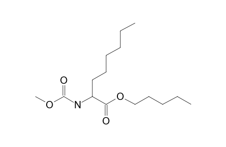 2-Aminocaprylic acid, N-methoxycarbonyl-, pentyl ester