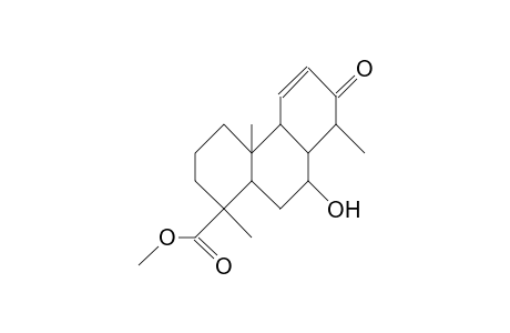 7a-Hydroxy-14a-methyl-13-oxo-(8aH)-podocarp-11-en-18-oic acid, methyl ester