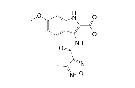 methyl 6-methoxy-3-{[(4-methyl-1,2,5-oxadiazol-3-yl)carbonyl]amino}-1H-indole-2-carboxylate