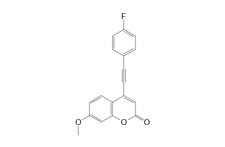 4-((4-fluorophenyl)ethynyl)-7-methoxy-2H-chromen-2-one