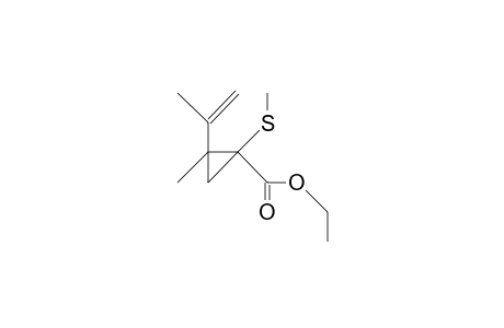 (1S*,2S*)-2-Isoprop-2-enyl-2-methyl-1-methylthio-cyclopropane-1-carboxylic acid, ethyl ester
