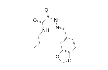 2-[(2E)-2-(1,3-Benzodioxol-5-ylmethylene)hydrazino]-2-oxo-n-propylacetamide