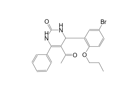5-acetyl-4-(5-bromo-2-propoxyphenyl)-6-phenyl-3,4-dihydro-2(1H)-pyrimidinone