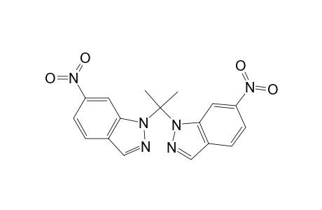 1H-Indazole, 1,1'-(1-methylethylidene)bis[6-nitro-