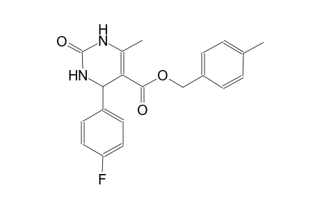 4-methylbenzyl 4-(4-fluorophenyl)-6-methyl-2-oxo-1,2,3,4-tetrahydro-5-pyrimidinecarboxylate