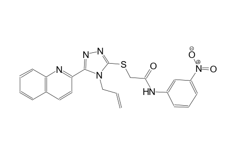 2-{[4-allyl-5-(2-quinolinyl)-4H-1,2,4-triazol-3-yl]sulfanyl}-N-(3-nitrophenyl)acetamide