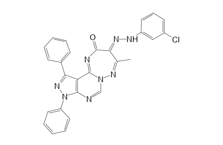 6-(3-Chlorophenylhydrazono)-1,3-diphenyl-7-methyl-1H-pyrazolo[3',4':4,5]pyrimido[1,6-b][1,2,4]triazepin-5(6H)-one