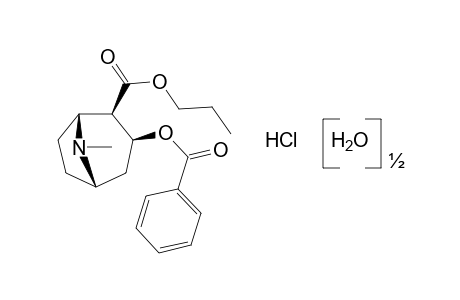 Propylbenzoylecgonine HCl hemihydrate