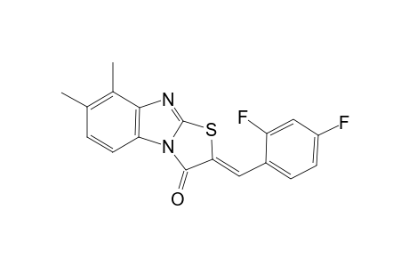(2Z)-2-(2,4-Difluorobenzylidene)-7,8-dimethyl[1,3]thiazolo[3,2-a]benzimidazol-3(2H)-one