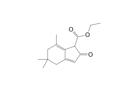 2-keto-5,5,7-trimethyl-4,6-dihydro-1H-indene-1-carboxylic acid ethyl ester