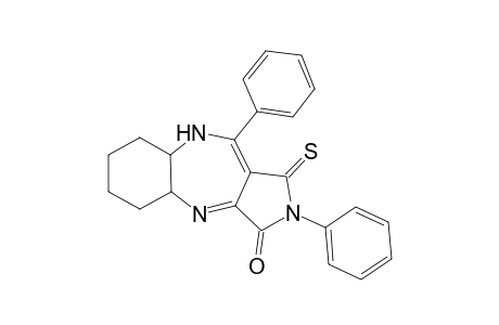 N(1)-Phenyl-2-thioxo-5-oxopyrrolo[3,4-b]hexahydro-1H-1,5-benzodiazepine