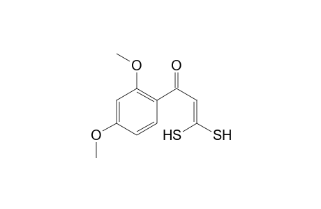 2-Propen-1-one, 1-(2,4-dimethoxyphenyl)-3,3-dimercapto-