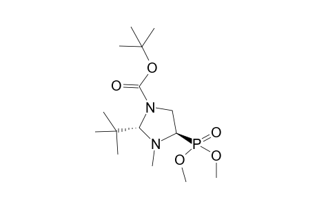 t-Butyl (2R,4S)-2-t-butyl-4-dimethoxyphosphoryl-3-methyl-1,3-imidazolidine-1-carboxylate