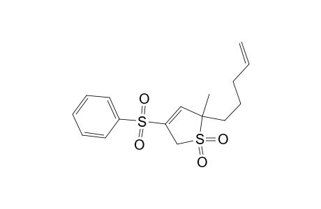 2-Methyl-2-(4-pentenyl)-4-(phenylsulfonyl)-3-sulfolene