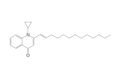1-CYCLOPROPYL-2-[(E)-1'-TRIDECENYL]-4-(1H)-QUINOLONE
