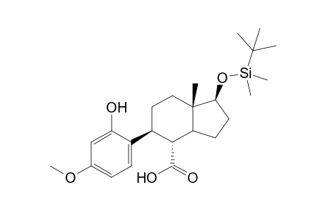 1.beta.-[(t-Butyldimethylsilyl)oxy]-5.beta.-(2'-hydroxy-4'-methoxyphenyl)-7a.beta.-methyl-octahydro-1H-indene-4.alpha.-carboxylic acid