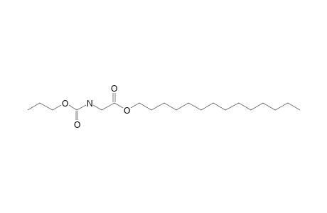 Glycine, N-propoxycarbonyl-, tetradecyl ester