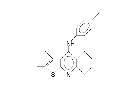 2,3-Dimethyl-4-(4-methyl-anilino)-5,6,7,8-tetrahydro-thieno(2,3-B)quinoline