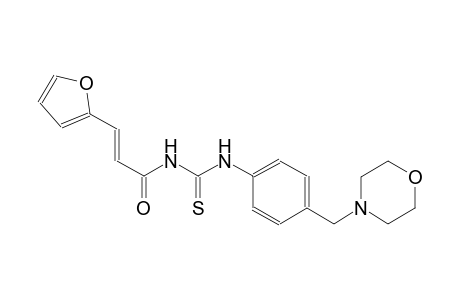N-[(2E)-3-(2-furyl)-2-propenoyl]-N'-[4-(4-morpholinylmethyl)phenyl]thiourea