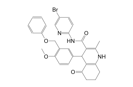 N-(5-bromo-2-pyridinyl)-4-[4-methoxy-3-(phenoxymethyl)phenyl]-2-methyl-5-oxo-1,4,5,6,7,8-hexahydro-3-quinolinecarboxamide