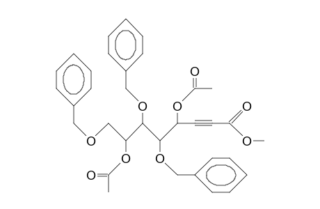Methyl di-O-acetyl-tri-O-benzyl-2,3-dideoxy-D-altro-oct-2-ynonate