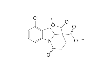 Dimethyl 1-chloro-6-oxo-7,8,9a,10-tetrahydropyrido[1,2-a]indole-9,9(6H)-dicarboxylate