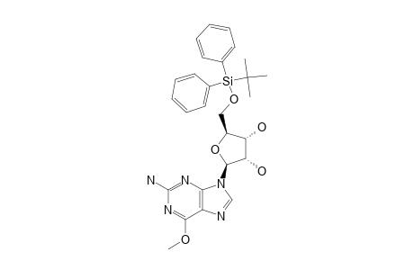 2-AMINO-9-[5-O-(TERT.-BUTYLDIPHENYLSILYL)-BETA-D-RIBOFURANOSYL]-6-METHOXYPURINE