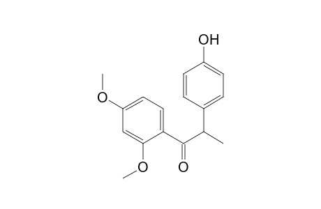 1-Propanone, 1-(2,4-dimethoxyphenyl)-2-(4-hydroxyphenyl)-