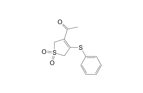 1-(1,1-dioxo-4-phenylsulfanyl-2,5-dihydrothiophen-3-yl)ethanone