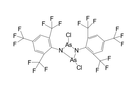 2,4-Dichloro-1,3-bis[2',4',6'-tris(trifluoromethyl)phenyl]-1,3,2.lambda(3).,.4.lambda(3).-diazadiarsetidine