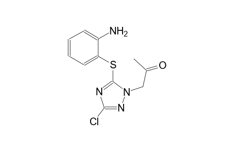 2-propanone, 1-[5-[(2-aminophenyl)thio]-3-chloro-1H-1,2,4-triazol-1-yl]-