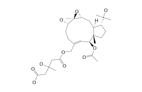 (1-R*,2-R*,3-E,7-R*,8-S*,9-R*11-R*,12-S*)-2-O-ACETYL-16-O-(3-HYDROXY-3-METHYLGLUTARYL)-8,9-EPOXYDOLABELL-3-EN-2,7,16,18-TETROL