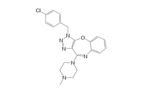 1-(4-Chlorobenzyl)-4-(4-methylpiperazino)triazolo[4,5-b][1,5]benzoxazepine