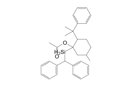 1-Diphenylmethylsilyl-5-methyl-2-(1'-methyl-1'-phenylethyl)cyclohexyl acetate