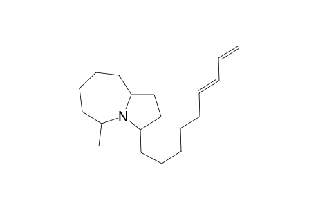 5-Methyl-3-[(6E)-nona-6,8-dienyl]-2,3,5,6,7,8,9,9a-octahydro-1H-pyrrolo[1,2-a]azepine