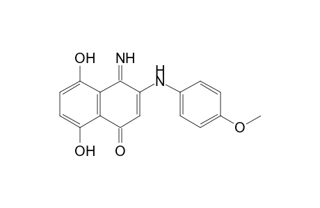 5,8-Dihydroxy-4-imino-3-(p-anisidino)-1(4H)-naphthalenone