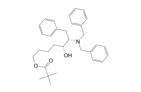 (5R,6S)-6-Dibenzylamino-5-hydroxy-7-phenylheptyl pivalate