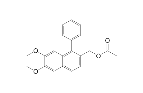 [6,7-Dimethoxy-1-phenylnaphthalene-2-yl]methyl acetate