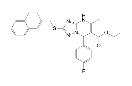 ethyl 7-(4-fluorophenyl)-5-methyl-2-[(2-naphthylmethyl)sulfanyl]-4,7-dihydro[1,2,4]triazolo[1,5-a]pyrimidine-6-carboxylate
