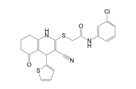 acetamide, N-(3-chlorophenyl)-2-[[3-cyano-1,4,5,6,7,8-hexahydro-5-oxo-4-(2-thienyl)-2-quinolinyl]thio]-