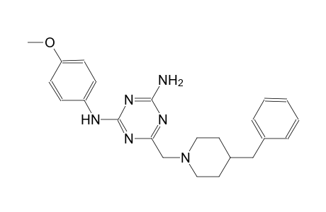 6-[(4-benzyl-1-piperidinyl)methyl]-N~2~-(4-methoxyphenyl)-1,3,5-triazine-2,4-diamine