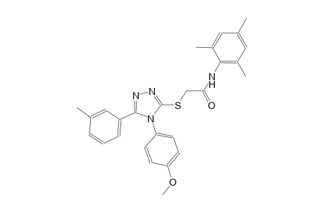 N-mesityl-2-{[4-(4-methoxyphenyl)-5-(3-methylphenyl)-4H-1,2,4-triazol-3-yl]sulfanyl}acetamide