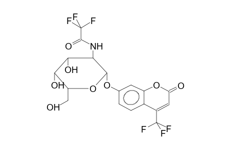 4-TRIFLUOROMETHYLUMBELLIFERYL 2-TRIFLUOROACETAMIDO-3,4,6-TRI-O-ACETYL-2-DEOXY-BETA-D-GALACTOPYRANOSIDE