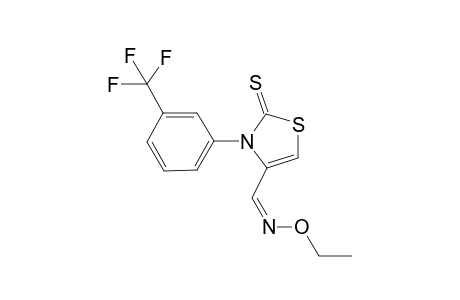 s-trans (4-1'')-2-Thioxo-3-(3-trifluormethylphenyl)-2,3-dihydrothiazol-4-carbaldehyd-O-ethyloxime