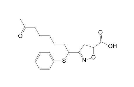 3-(1-phenylthio-6-acetylhexyl)-5-hydroxycarbonyl-4,5-dihydroisoxazole