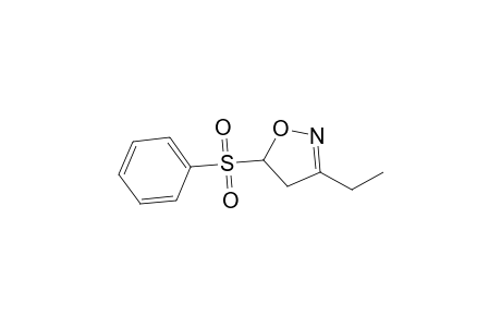 3-Ethyl-5-(phenylsulfonyl)-4,5-dihydro-1,2-oxazole