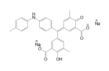 Benzoic acid, 5-[(3-carboxy-5-methyl-4-oxo-2,5-cyclohexadien-1-ylidene)[4-[(4-methylphenyl)amino]phenyl]methyl]-2-hydroxy-3-methyl-, disodium salt